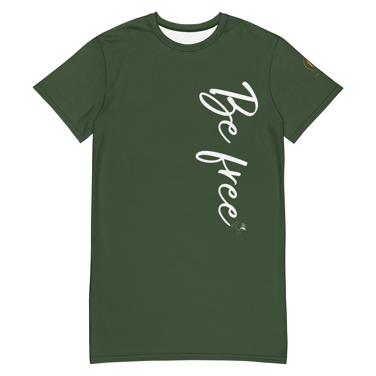 Be free T-shirt dress (Olive)