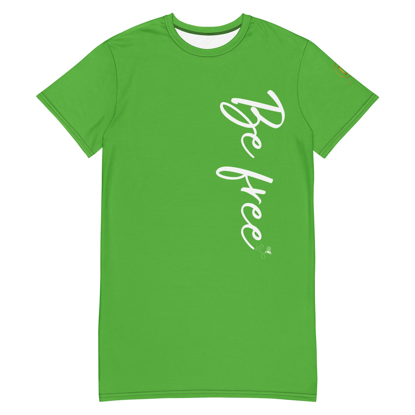 Be free T-shirt dress (spring green)