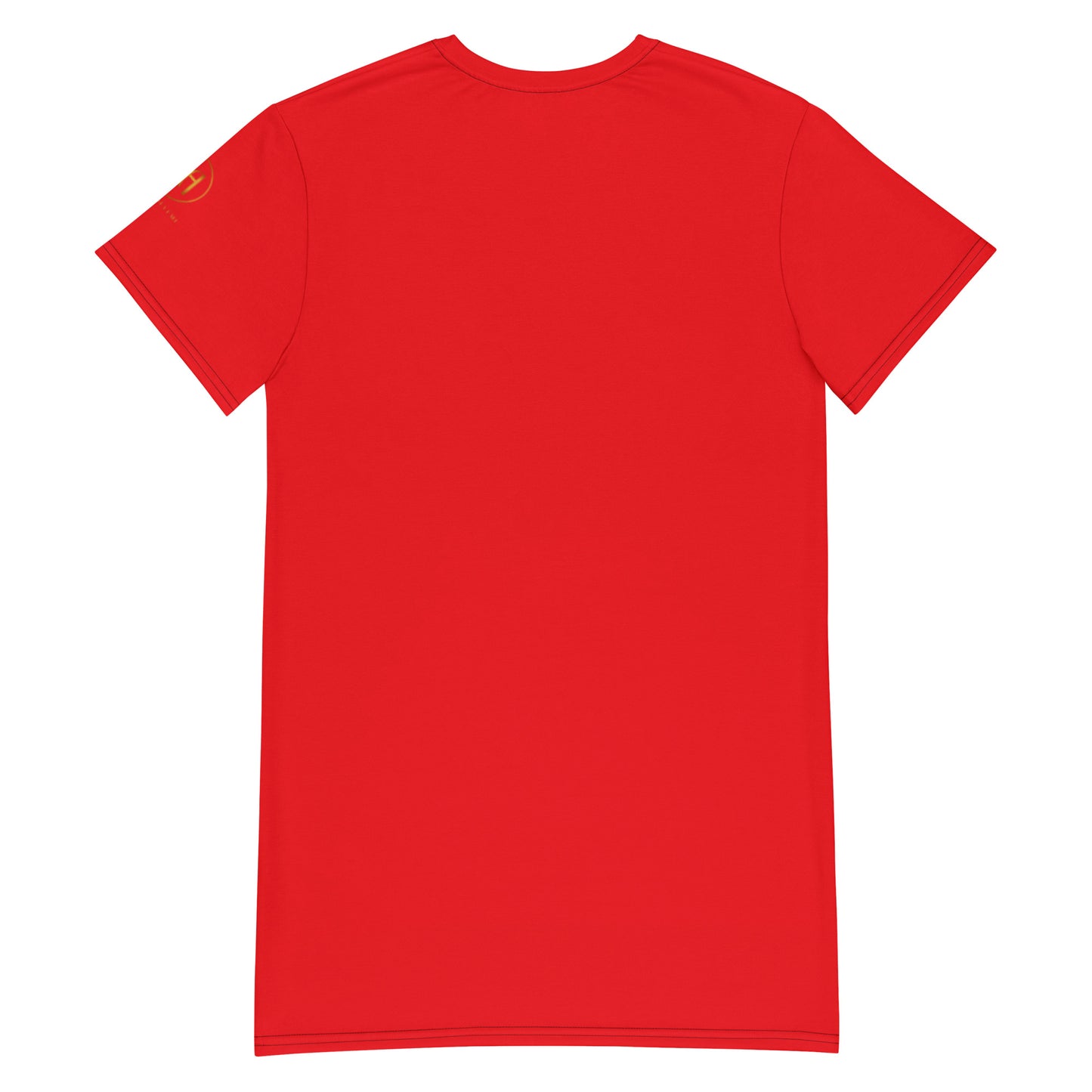 Be free T-shirt dress (Red)