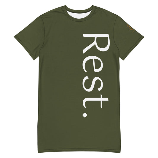 Rest. T-shirt dress (olive)
