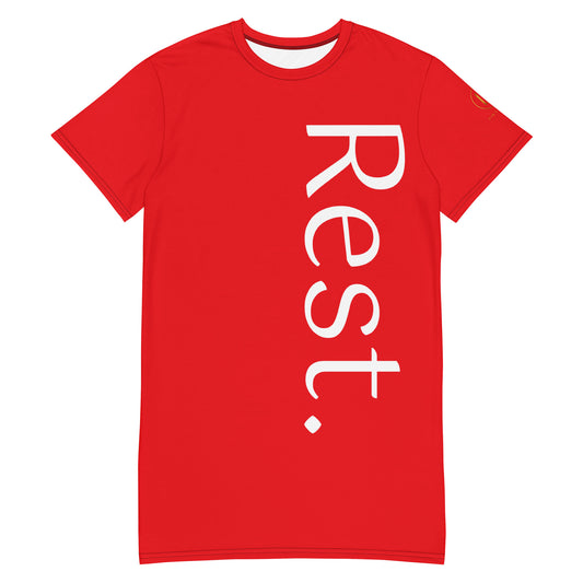 Rest. T-shirt dress (Red)