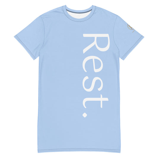 Rest. T-shirt dress (periwinkle)
