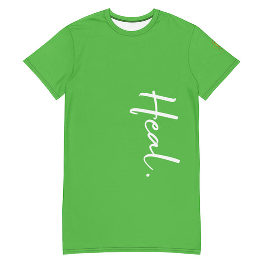 Heal. T-shirt dress (spring green)