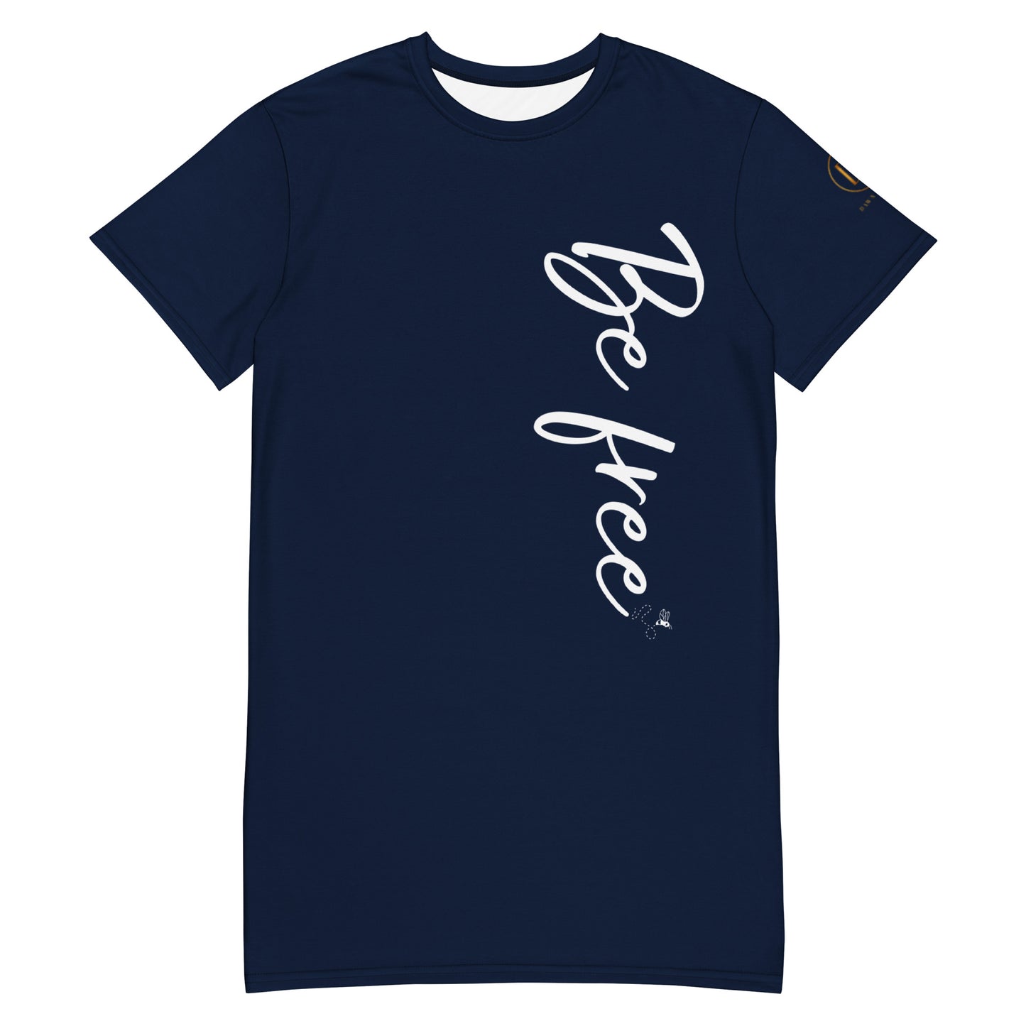 Be free T-shirt dress (Navy)