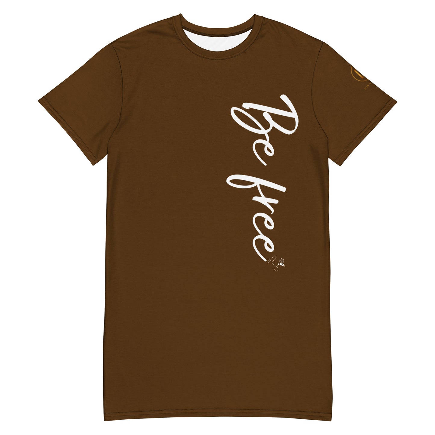 Be free T-shirt dress (Brown)