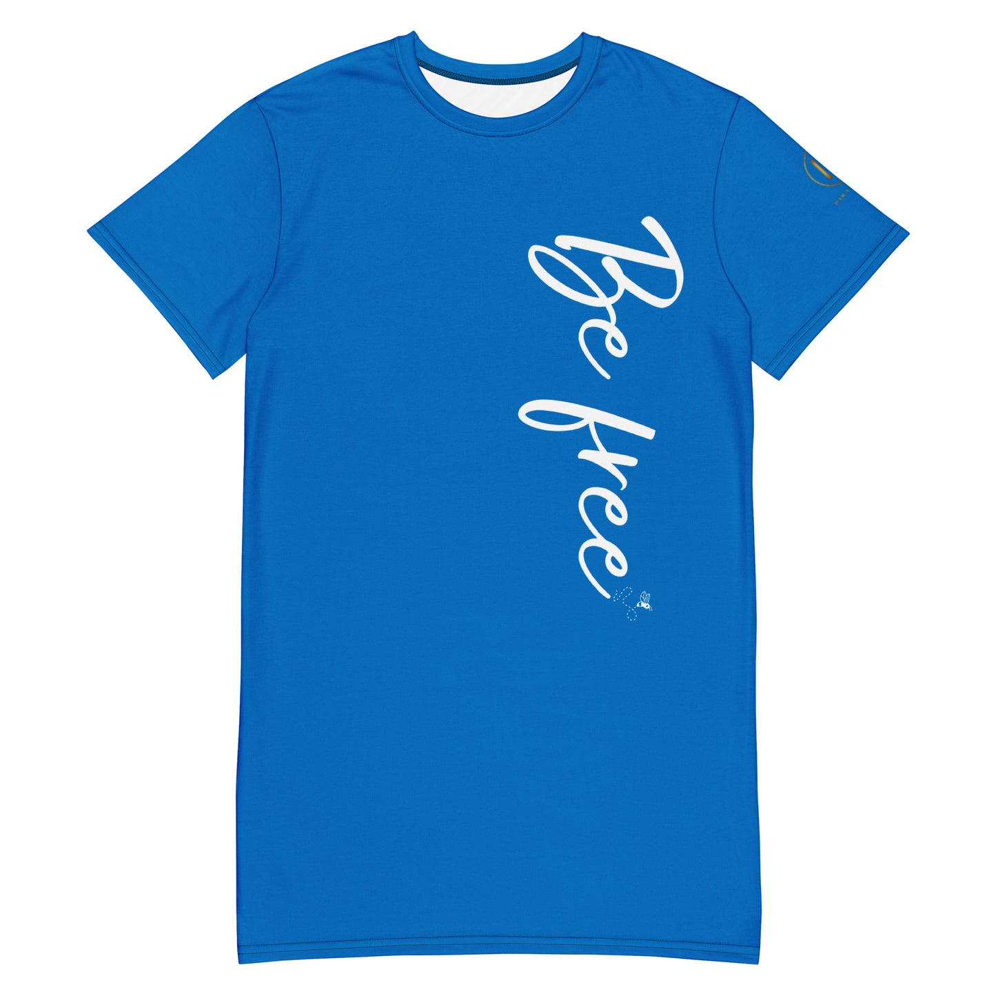 Be free T-shirt dress (Royal Blue)