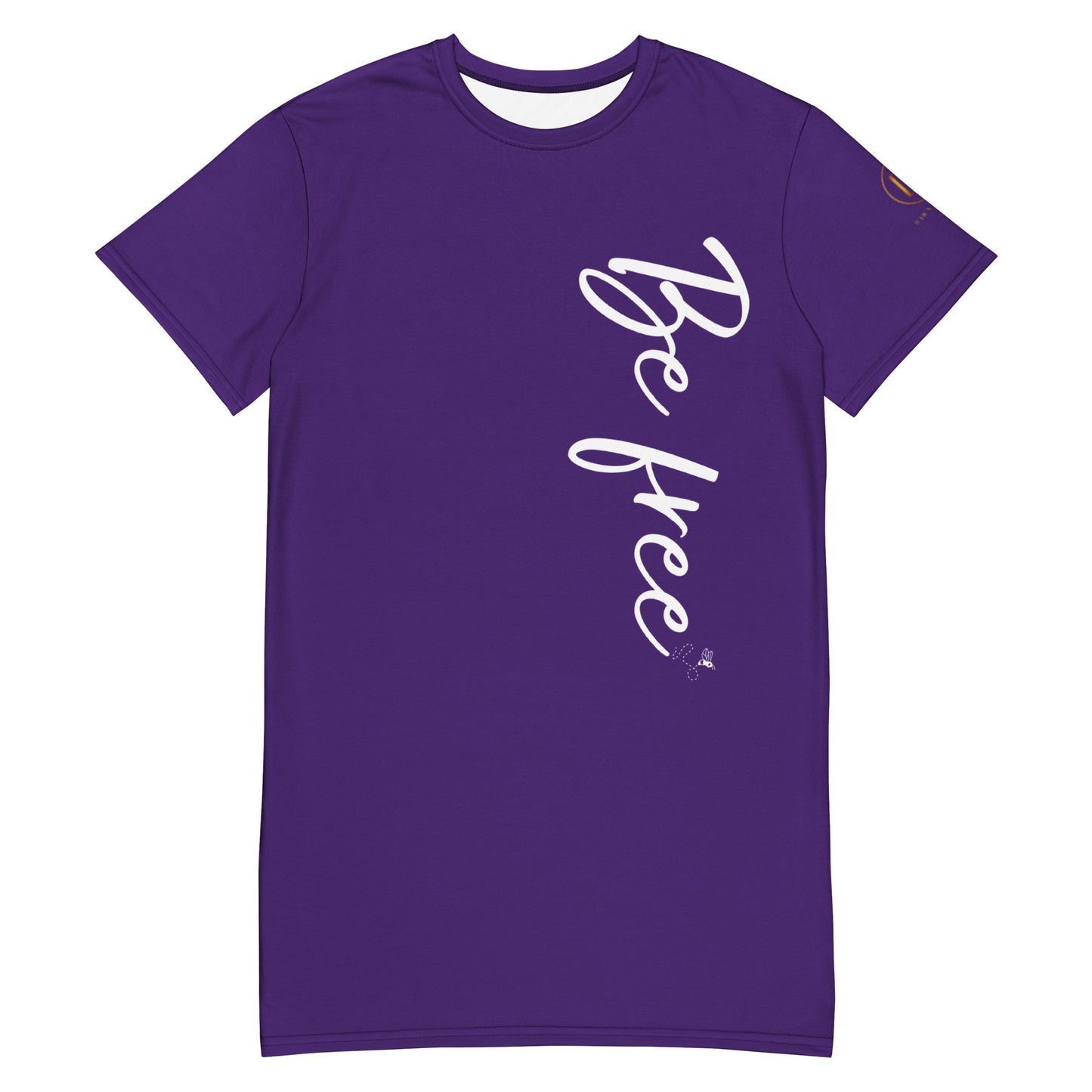 Be free T-shirt dress (purple)