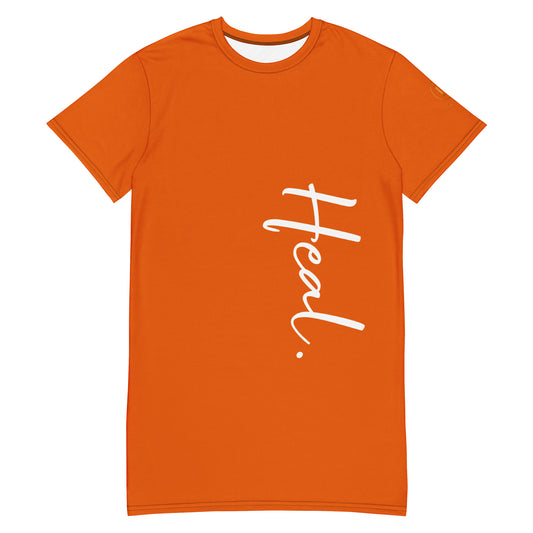 Heal. T-shirt dress (orange)