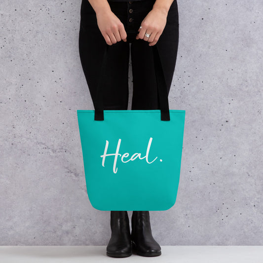 Heal. Tote bag (Iris Blue)