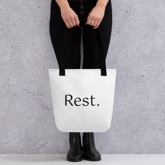 Rest. tote bag